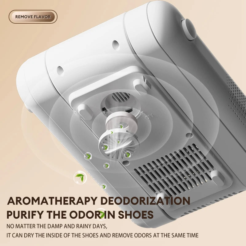 Aromatherapy deodorization shoe dryer on a beige background