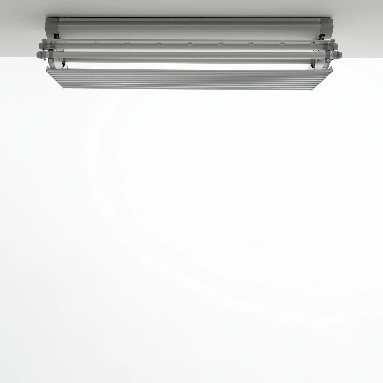 Electric Ceiling-mounted clothes airer on a white background